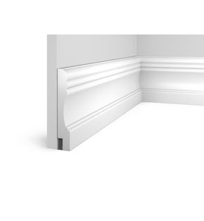 Плинтус HI WOOD полистирол белый 145x25