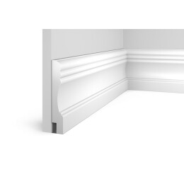 Плинтус HI WOOD полистирол белый 145x25