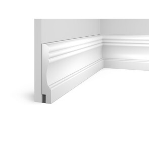 Плинтус HI WOOD полистирол белый 145x25