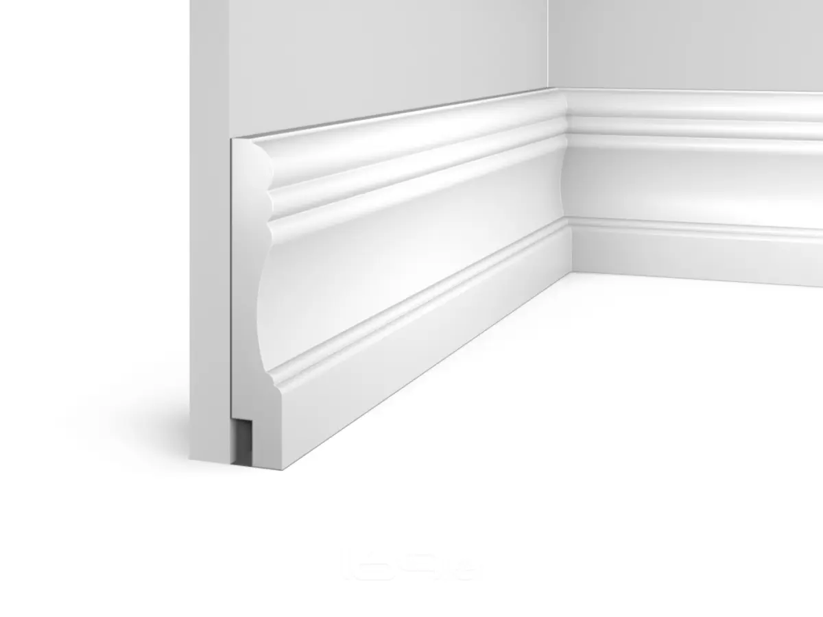 Плинтус напольный HI WOOD Полистирол Тип-W009L 2000х145х25
