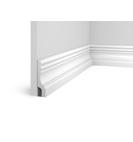 Плинтус HI WOOD полистирол белый 100x25