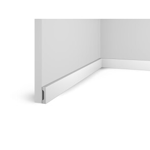 Плинтус HI WOOD полистирол белый 40x10