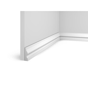 Плинтус HI WOOD полистирол белый 55x14