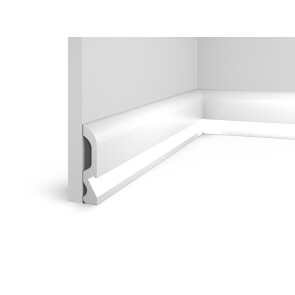 Плинтус HI WOOD полистирол белый 98x19.5