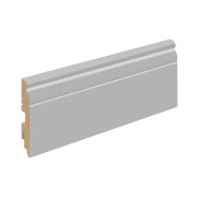Плинтус Nardo Grey Серый Полипропилен 2400х90х16 мм