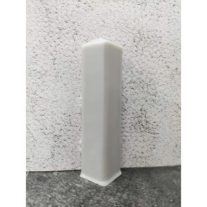Угол внешний к плинтусу approf ПВХ серый 70x10