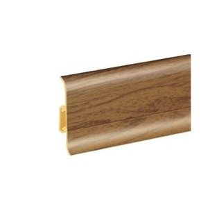 Плинтус cezar ПВХ 077 орех 59x22x22