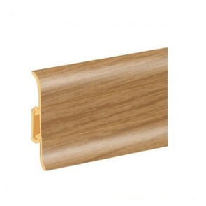 Плинтус cezar ПВХ 085 тик темный 59x22x22