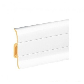 Плинтус cezar ПВХ 089 белый 59x22x22