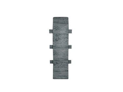 Соединитель к плинтусу cezar ПВХ 079 дуб тёмно-серый 59x22x22