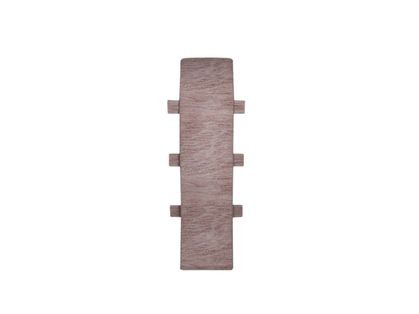 Соединитель к плинтусу cezar ПВХ 117 вяз 59x22x22