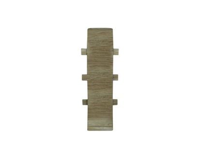 Соединитель к плинтусу cezar ПВХ 199 дуб тимерлах 59x22x22