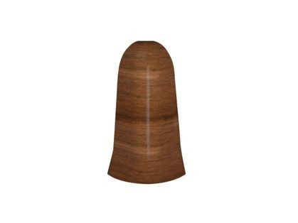 Угол внешний к плинтусу cezar ПВХ 131 орех африканский 59x22x22