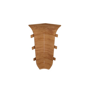 Угол внутренний к плинтусу cezar ПВХ 068 дуб тёмный 59x22x22