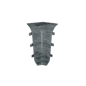 Угол внутренний к плинтусу cezar ПВХ 079 дуб тёмно-серый 59x22x22