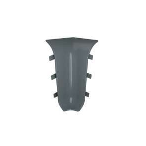 Угол внутренний к плинтусу cezar ПВХ 088 серый 59x22x22