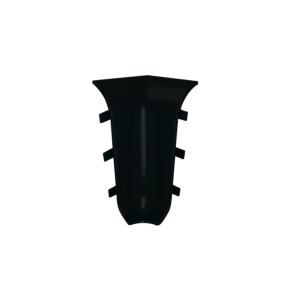 Угол внутренний к плинтусу cezar ПВХ 090 чёрный 59x22x22