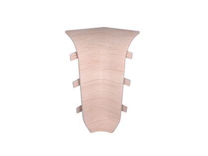 Угол внутренний к плинтусу cezar ПВХ 105 клён горный 59x22x22