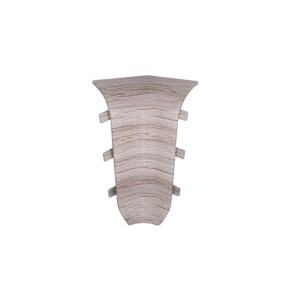 Угол внутренний к плинтусу cezar ПВХ 157 дуб сардиния 59x22x22