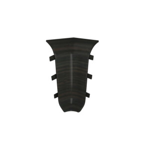 Угол внутренний к плинтусу cezar ПВХ 200 венге тёмный 59x22x22