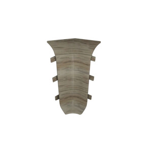 Угол внутренний к плинтусу cezar ПВХ 207 под дерево 59x22x22