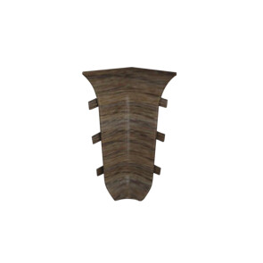 Угол внутренний к плинтусу cezar ПВХ 220 под дерево 59x22x22