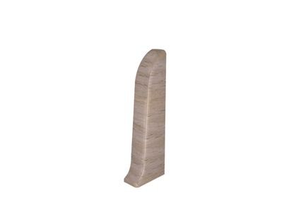 Заглушка к плинтусу cezar ПВХ 158 дуб белфаст 59x22x22
