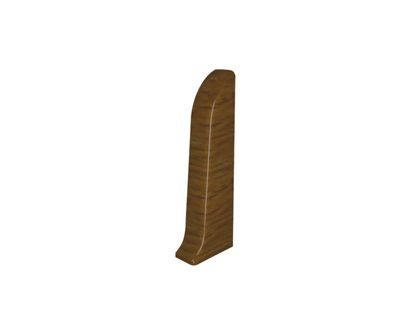 Заглушка к плинтусу cezar ПВХ 198 дуб коньяк 59x22x22