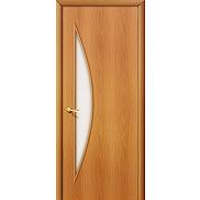 Ламинированная межкомнатная дверь "5С" Миланский орех остекление белое матовое