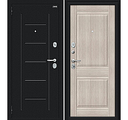Дверь входная Некст Kale Букле черное/Cappuccino Veralinga, 2 замка