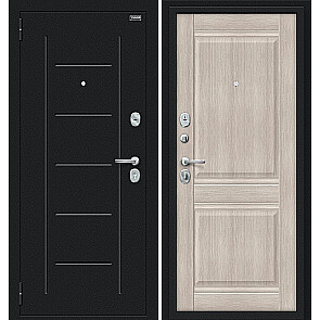 Дверь входная Некст Kale Букле черное/Cappuccino Veralinga, 2 замка