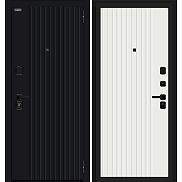 Дверь входная металлическая «Граффити-32/32» Total Black/Super White