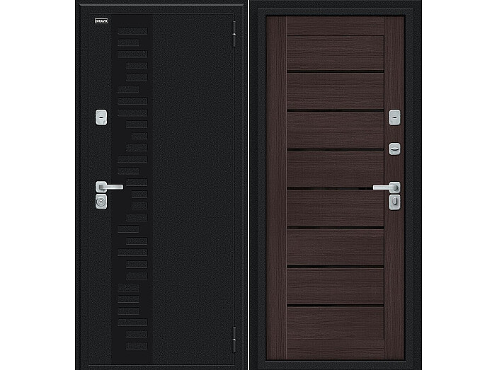 ДC Bravo Thermo Техно Д2/BChrome Букле черное/Wenge Melinga 205*86 Левая
