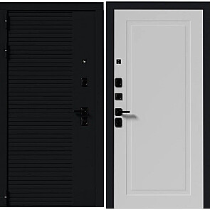 Дверь входная BM 6/10 Черный кварц/Белый софт, 2 замка