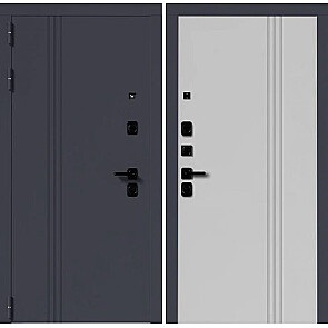 Дверь входная BM 7/27 Серый винорит/Белый софт, 2 замка