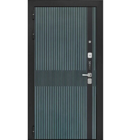 Дверь входная Lukse-503 Vellutto Verde/Капучино, 2 замка