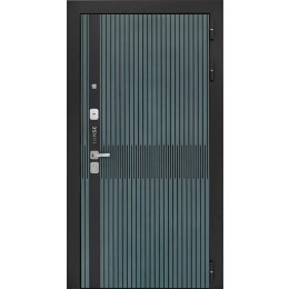 Дверь входная Lukse-503 Vellutto Verde/Капучино, 2 замка, с ночной задвижкой