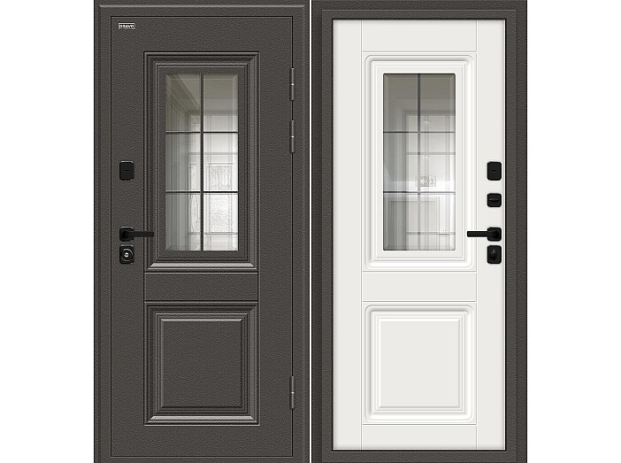 ДC Шелтер СДР/SBlack Старк шоколад/White Sand 205*86 Правая