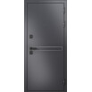 tumb 2 - ДМ CITY MAX MP Черный муар металлик/ D4 МДФ Белый софт,, Sipr-4, lacobel black 205*86 Правая ( фурнитура чёрная) Выставочный образец