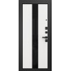 tumb 3 - ДМ CITY MAX MP Черный муар металлик/ D4 МДФ Белый софт,, Sipr-4, lacobel black 205*86 Правая ( фурнитура чёрная) Выставочный образец