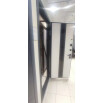 tumb 5 - ДМ CITY MAX MP Черный муар металлик/ D4 МДФ Белый софт,, Sipr-4, lacobel black 205*86 Правая ( фурнитура чёрная) Выставочный образец