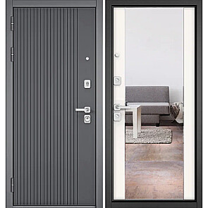 Дверь входная Сити Макс ПП 161/164 Оскуро/Белый софт, 2 замка