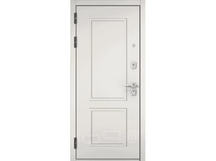ДМ CITY MAX PP Черный муар металлик/ МДФ-1 Белый софт / МДФ-1 Графит софт 205*96 Левая (Фурнитура чёрная)