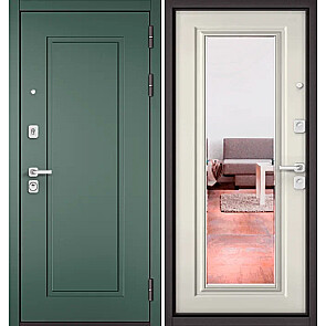 Дверь входная Сити Макс ПП D-0/140 Авокадо/Эмаль молоко, 2 замка