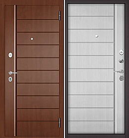 Дверь входная Family Eco PP 136/136 Дуб золотой, 136/Белый ларче, 136, 2 замка