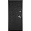 tumb 2 - ДМ TRUST ECO PP Черный муар металлик/МДФ Черный матовый 184 TrEco /МДФ Черный матовый 164  Miror 205*86 Левая (черная фурнитура)