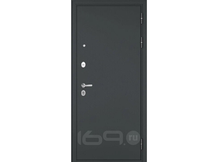 ДМ TRUST MASS MP Черный муар металлик/МДФ Д Графит Софт 9S-164 mirror Черная броненакладка 207*96 Левая