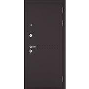 Дверь входная Trust Mass MP R-4 /164 Шоколад букле/Бетон темный, с зеркалом, 2 замка, с ночной задвижкой