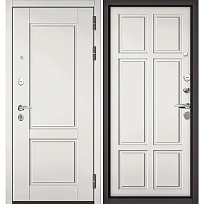 Дверь входная Траст Масс ПП 1/109 Белый софт/Белый софт, 2 замка