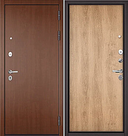 Дверь входная Trust Mass PP 100/100 Дуб золотой, 100/Дуб шале натуральный, 100, 2 замка, с ночной задвижкой